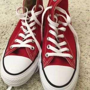 Red high top Converse brand new!
